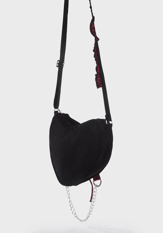 Black And Red Bo Peep Heart Bag
