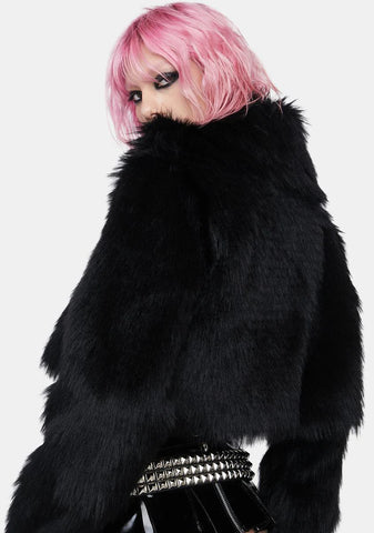 Long Wooly Loose Short Coat