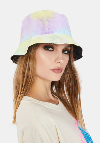 Back In The Groove Reversible Tie Dye Bucket Hat