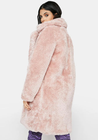 Baby Leading You On Faux Fur Coat