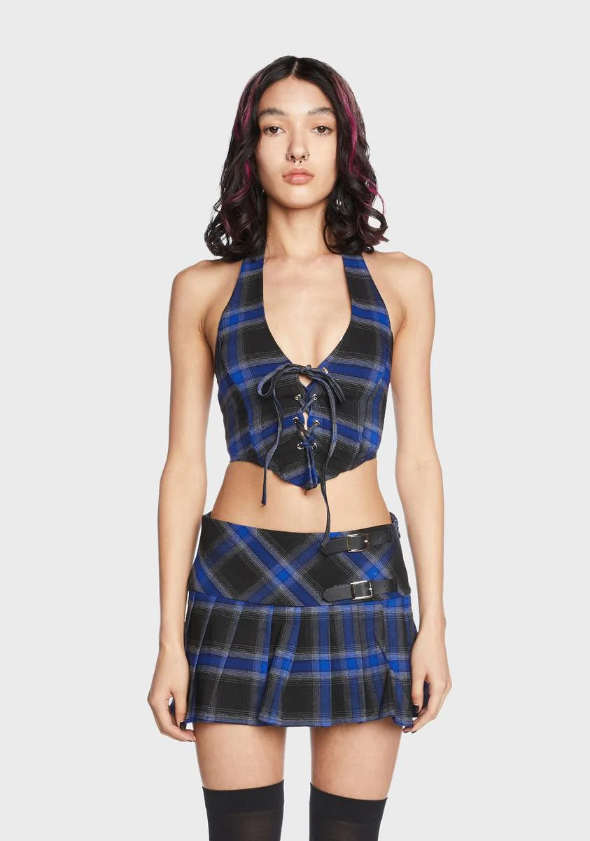 Indigo Love Spiral Corset Top