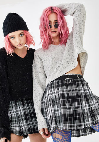 Wicked Dress Code Plaid Skirt
