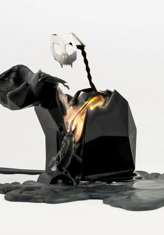 Black Kisa Cat Candle