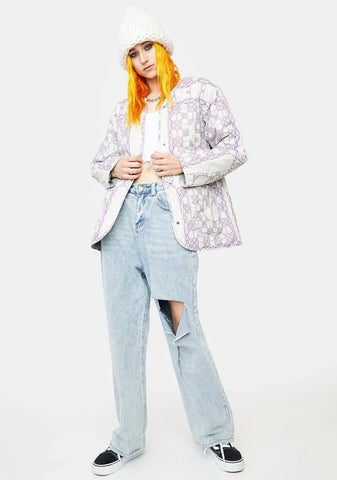 Tiled Liner Reversible Jacket