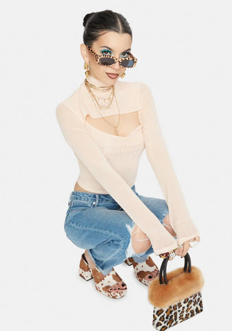 Leopard Supernova Square Sunglasses