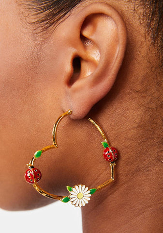 Nurture Our Nature Hoop Earrings