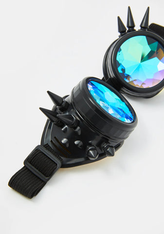 Black Mirage Kaleidoscope Goggles