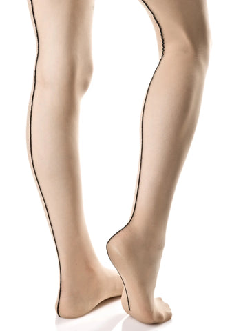 Sheer Runway Backseam Tights