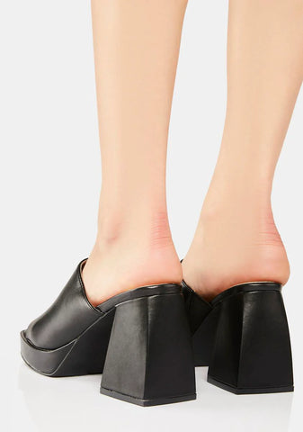 First Place Heeled Mules