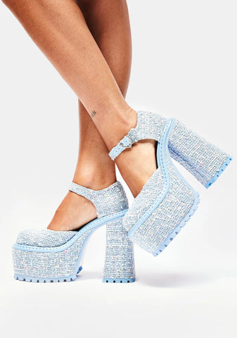 Casual Friday Tweed Mary Janes