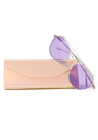 Lilac Stephanie Transparent Sunglasses