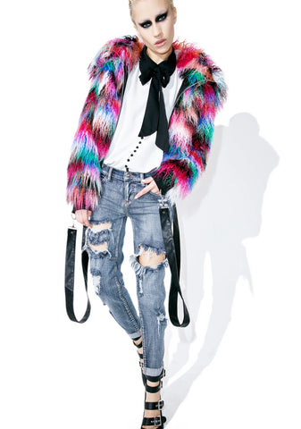 Play Hard Destroyed Boyfriend Jeans