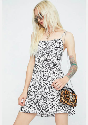 Wild Fears Animal Print Tank Dress
