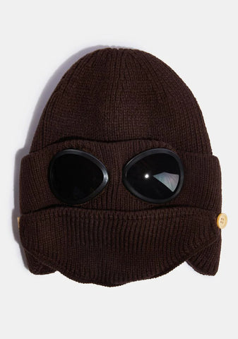 Atmosphere Beanie With Face Mask And Goggles