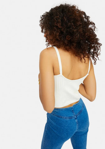 Butterfly Secrets Ribbed Knit Tank Top