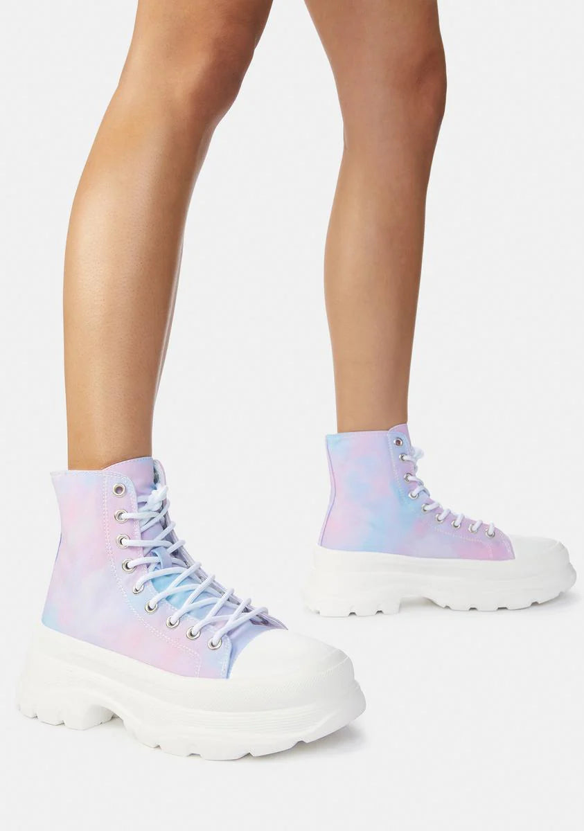 Sunset Tie Dye Public Admirer Sneakers