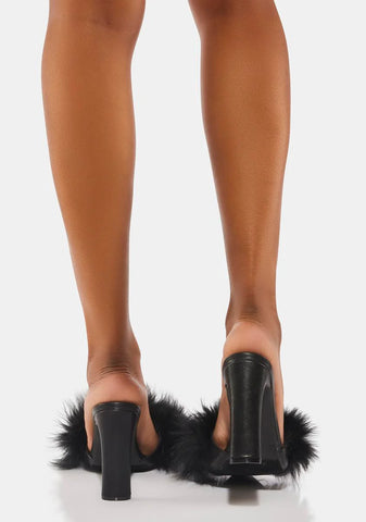 Sass You Later Fuzzy Heels