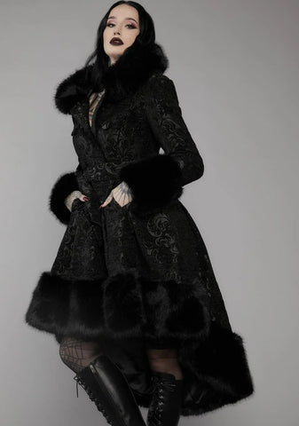 Haunted Hills Brocade High-Low Coat