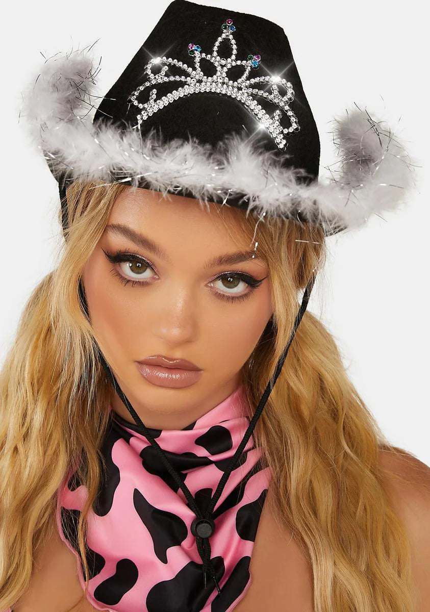 Rodeo Princess Tiara Cowboy Hat