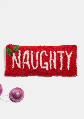 Naughty Throw Pillow