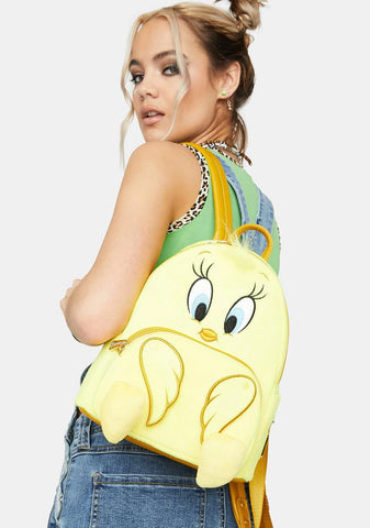 Looney Tunes Tweety Plush Mini Backpack