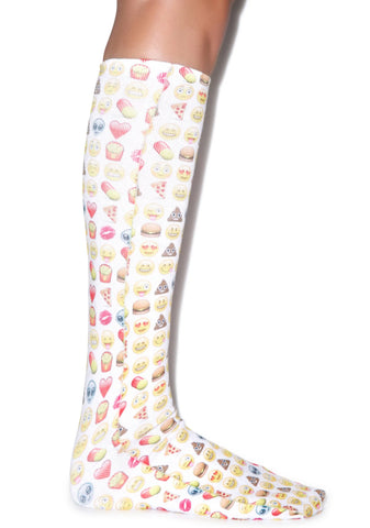 Emoji Knee High Socks