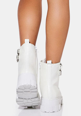 Snow Suit Yourself Buckle Ankle Boots