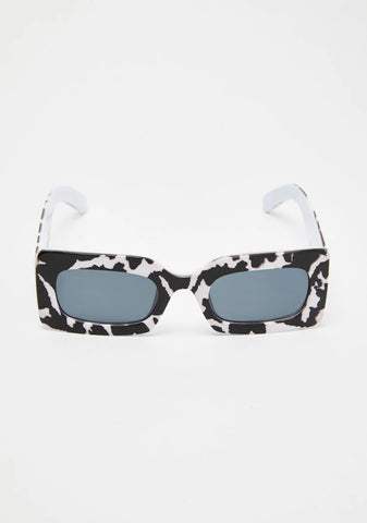 Cow Print Rhubic Sunglasses