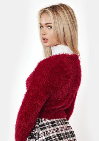 Manipulate Me Fuzzy Cardigan