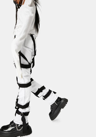 White Harness Pants