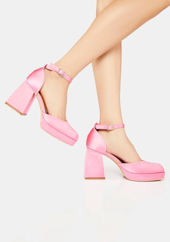 Blush Simply The Best Block Heels