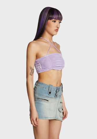 Dainty Illusion Halter Top