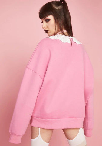 All Grown Up Embroidered Sweatshirt