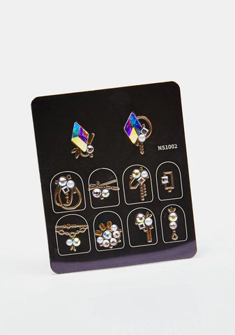 Crystal Go Glam Nail Art Decals