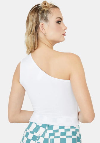 Bliss Next Level One Shoulder Crop Top