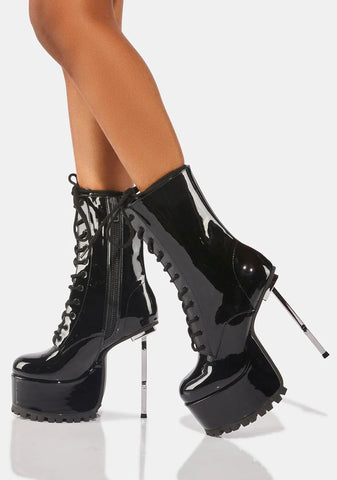 Under Oath Platform Cross Boots