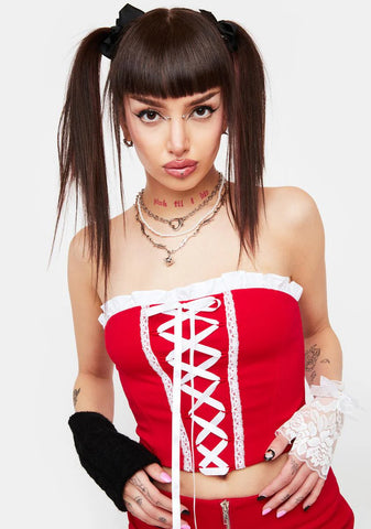 Fiery High Maintenance Corset Top