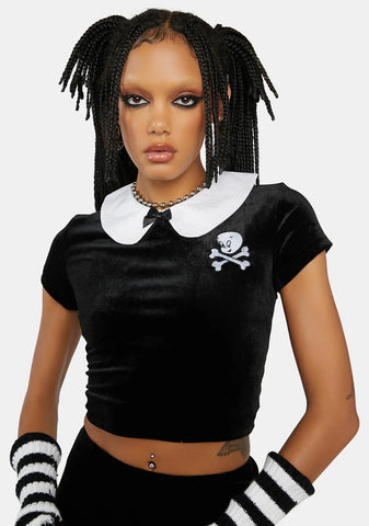 Happy To Help Velour Top