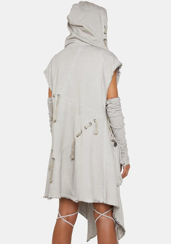 Compression Unisex Hooded Cargo Vest