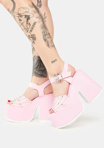 Pink Camel-17 Platform Sandals