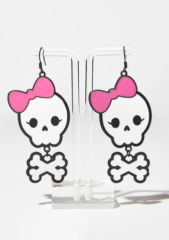 Coming For Me Skull Earrings