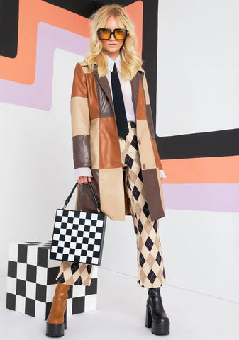 Rebel In Me Patchwork Trench Coat