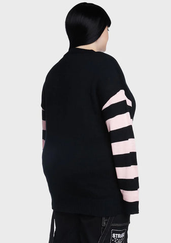 Plus Brooding Besties Knit Sweater