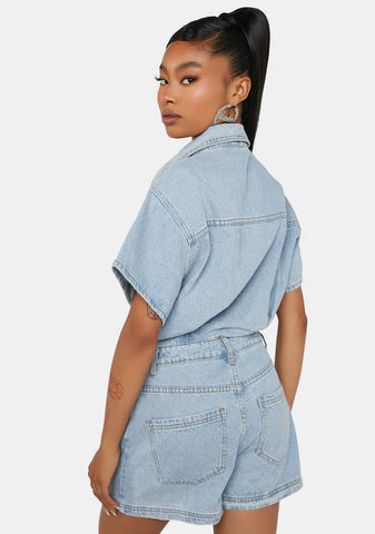 Last Resort Denim Romper