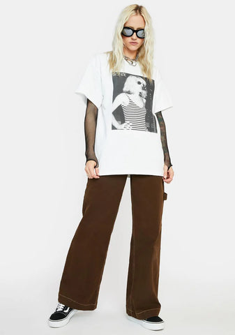 White Blondie Graphic Tee - White