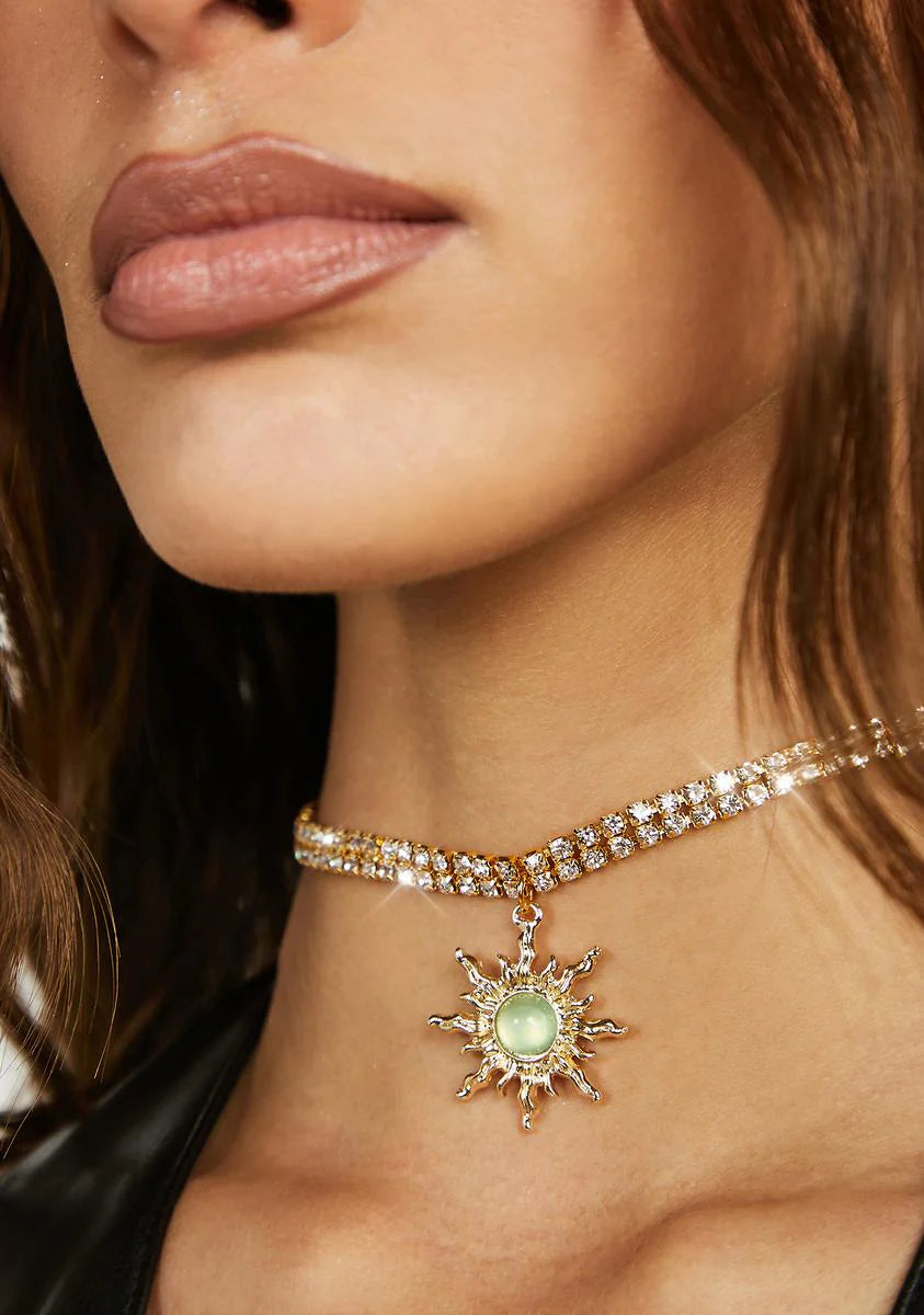 Radiant Doll Rhinestone Choker