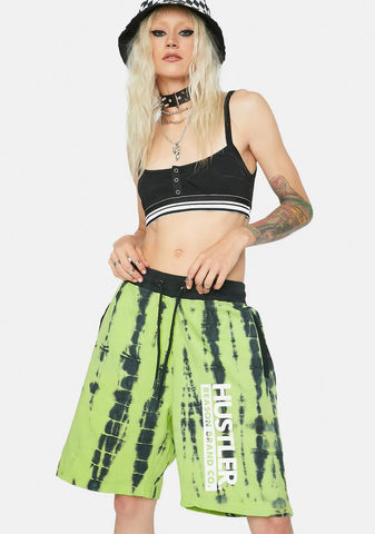 x Hustler Tie Dye Sway Shorts