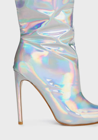 Silver Nova Stiletto Boots