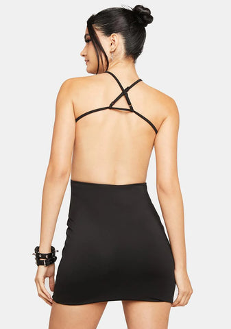 Noir While We're At It Mini Dress