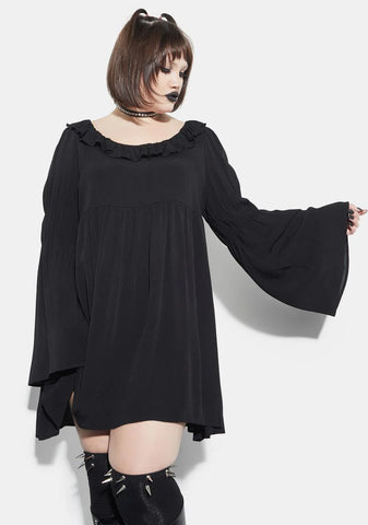 The Bottomless Pit Flare Sleeve Mini Dress